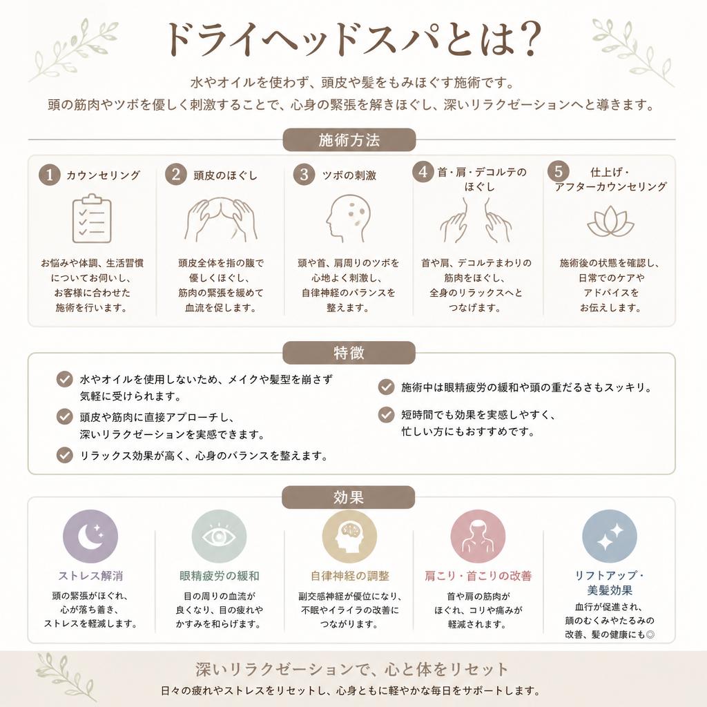 2. ドライヘッドスパとは？