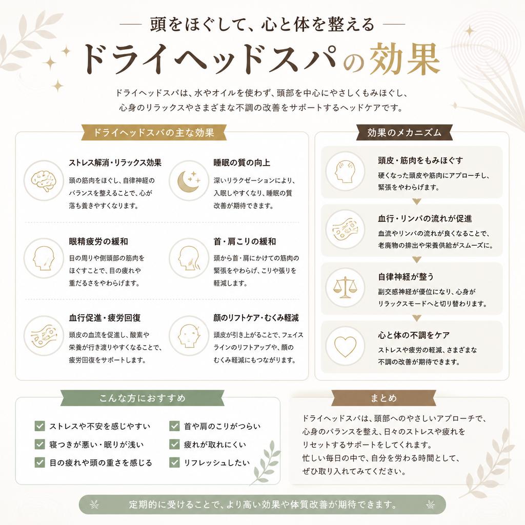 ドライヘッドスパの効果
