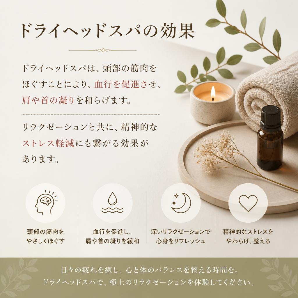ドライヘッドスパの効果とは？