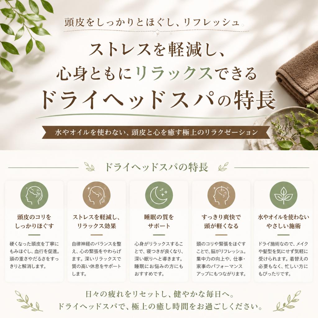 ドライヘッドスパの魅力