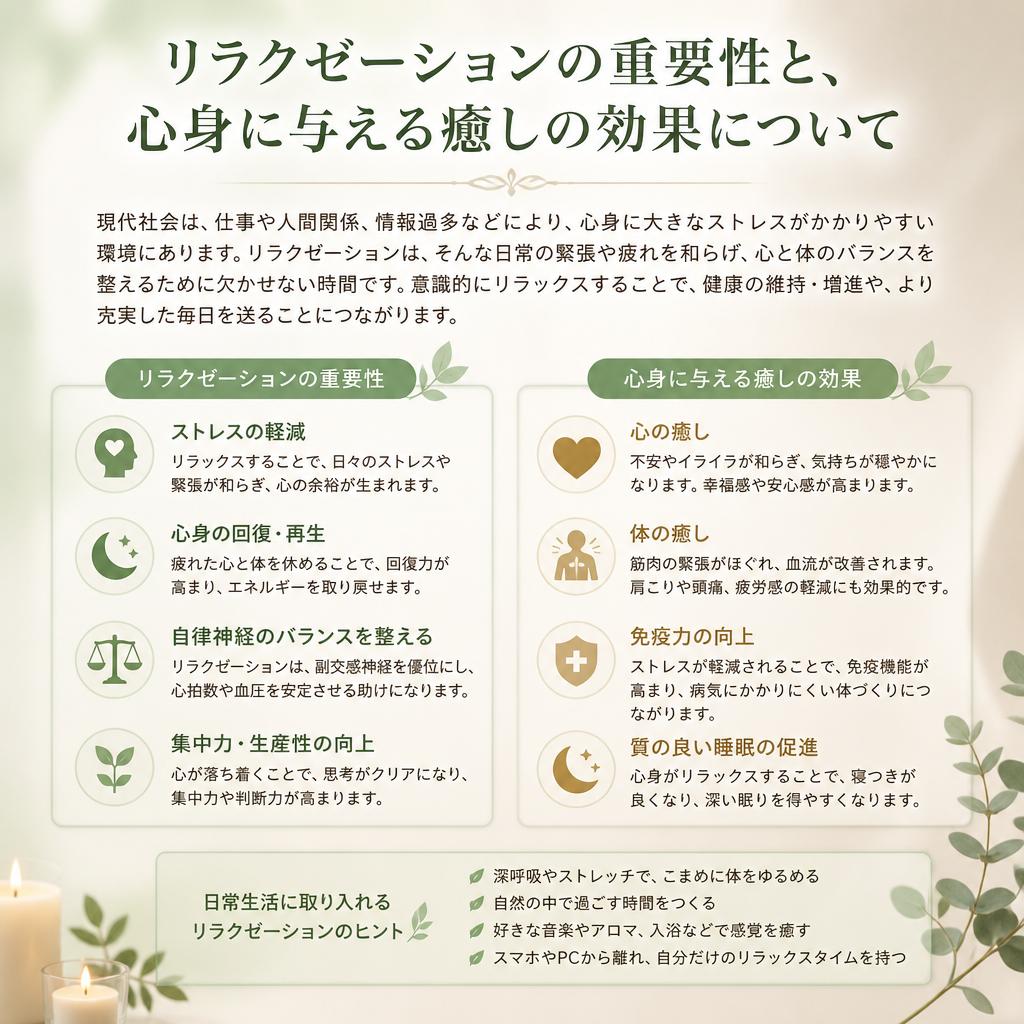 リラクゼーション効果