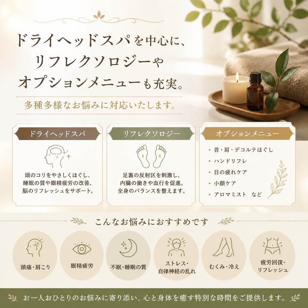 豊富なメニューでお客様のニーズに応える